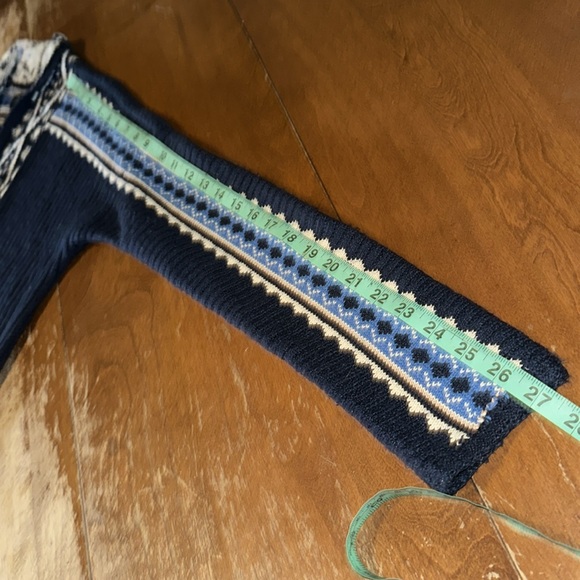 Lucky Brand Cardigan Sweater Geometric Tribal Pattern - Picture 7 of 12